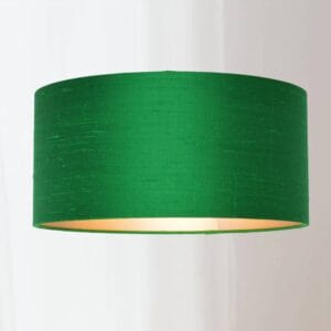 groen zijden plafondlamp