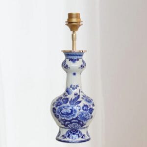 Tafellamp Delfts Blauw Lamp Groot Trompetvoet - Afbeelding 6