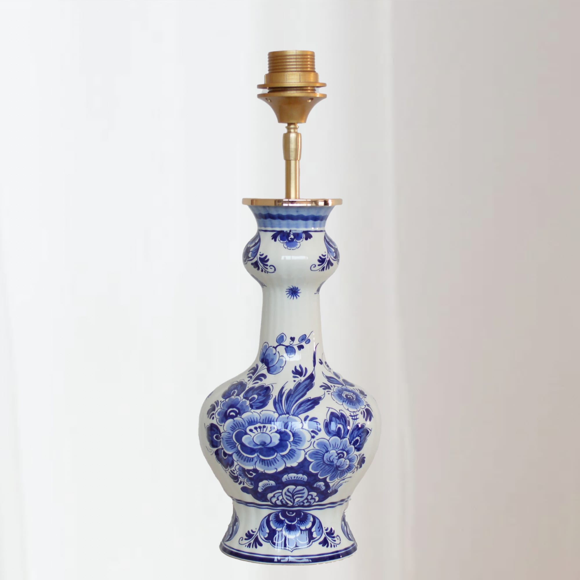 Tafellamp Delfts Blauw Lamp Groot Trompetvoet - Afbeelding 6