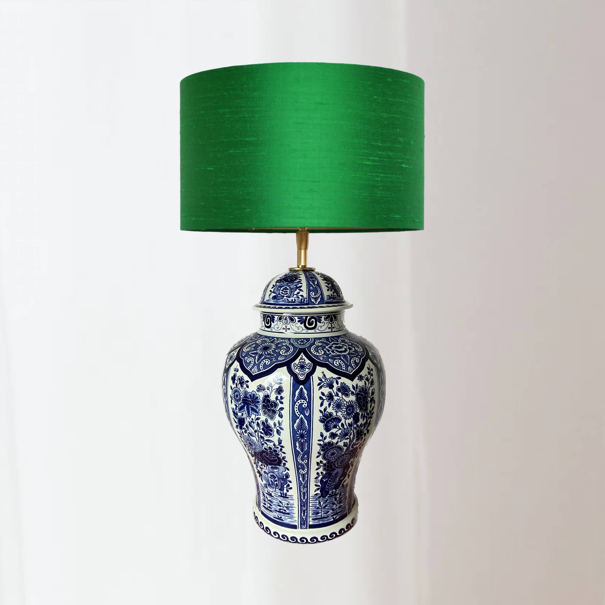 Lampenvoet Delftsblauw Boch lamp, Blauw Wit Handgemaakt - Afbeelding 4