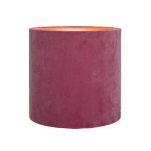 productfoto van roze fluwelen lampenkap