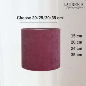 Velvet Fluweel Lampenkap Roze - Afbeelding 4