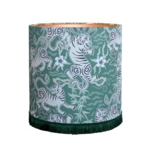 lampenkap groen beige bengaalse tijger productfoto