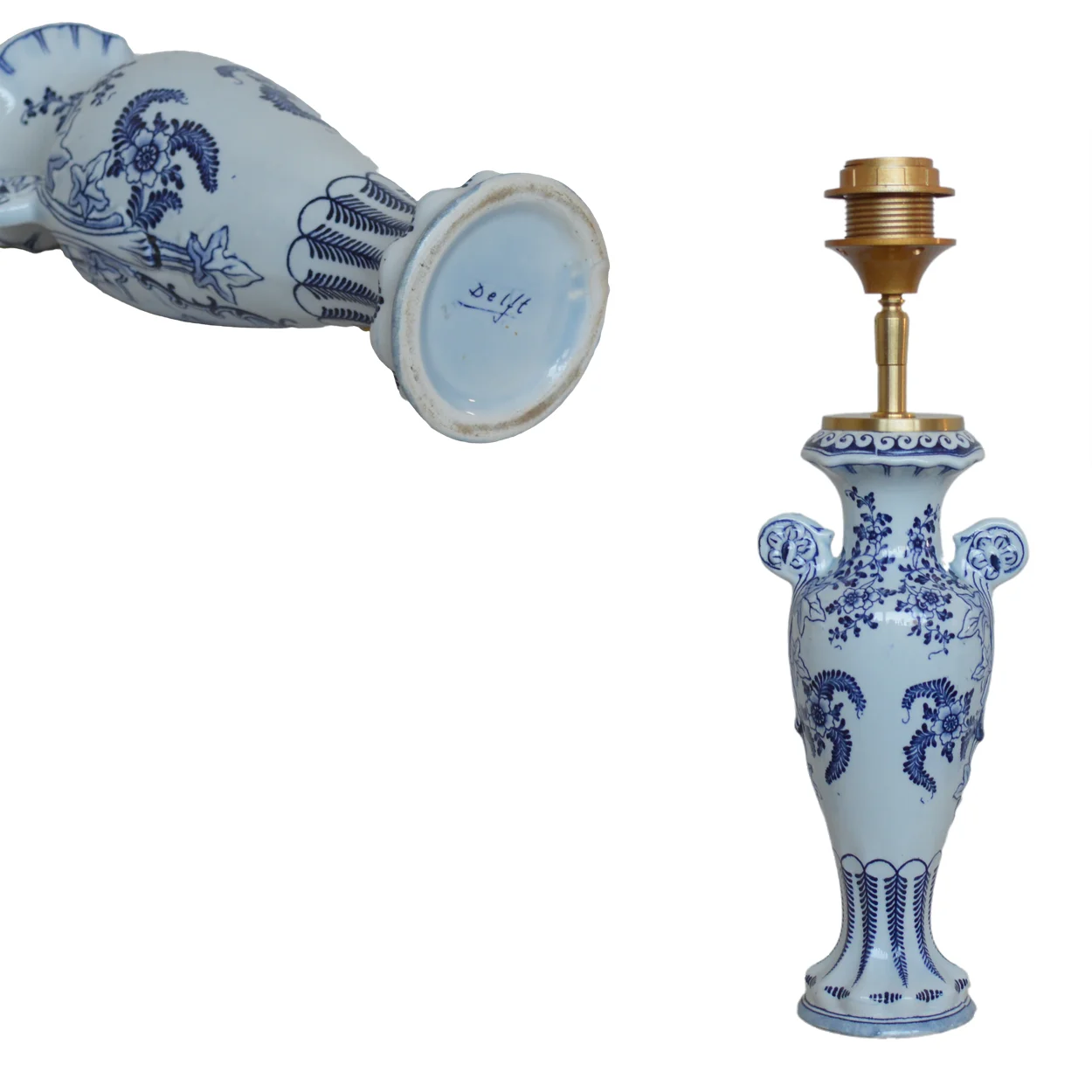 Delfts Blauwe Tafellamp Klassiek Keramiek - Afbeelding 5