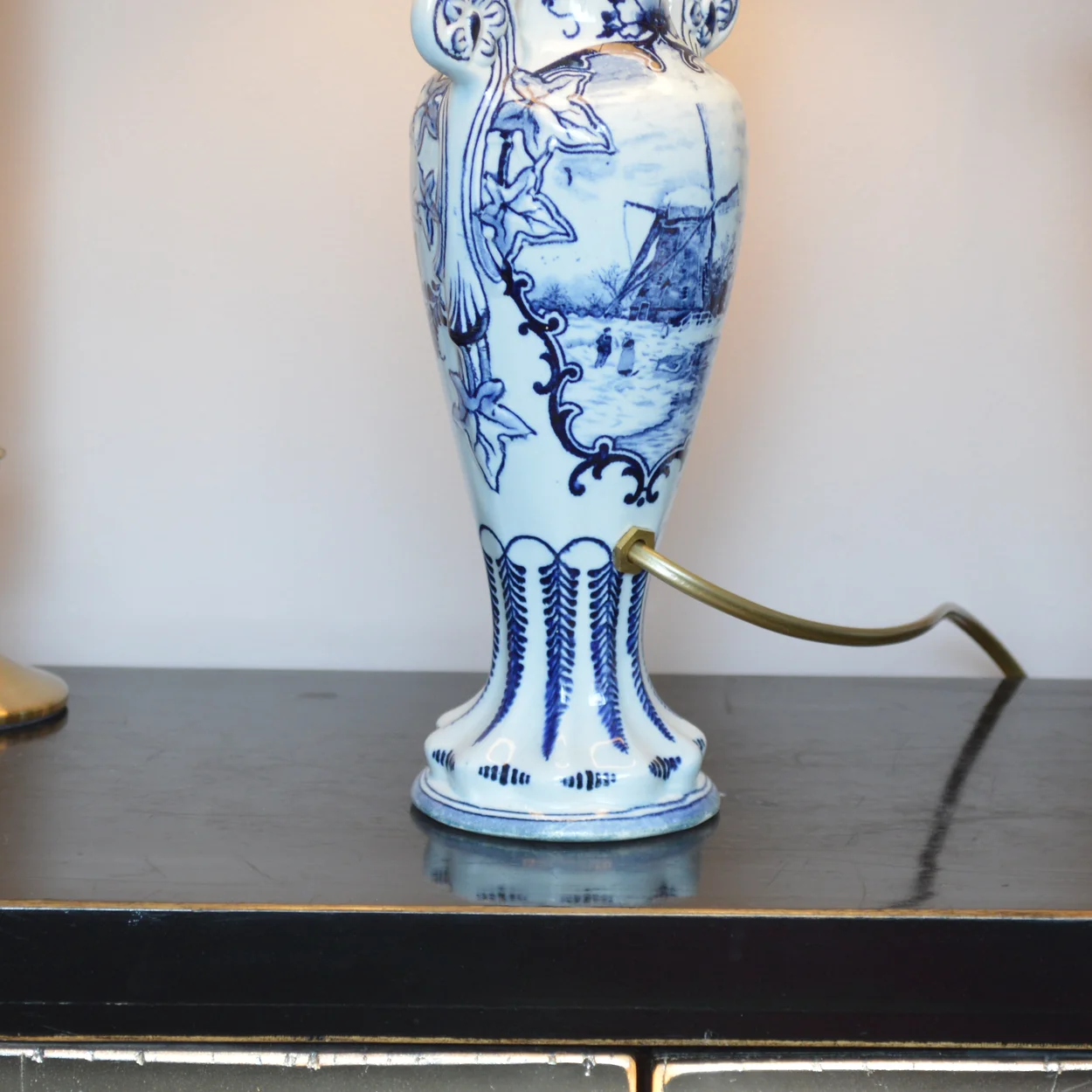 Delfts Blauwe Tafellamp Klassiek Keramiek - Afbeelding 6