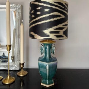 7even Lava lamp rocket 35 cm green-blue retro lamp ready with plug