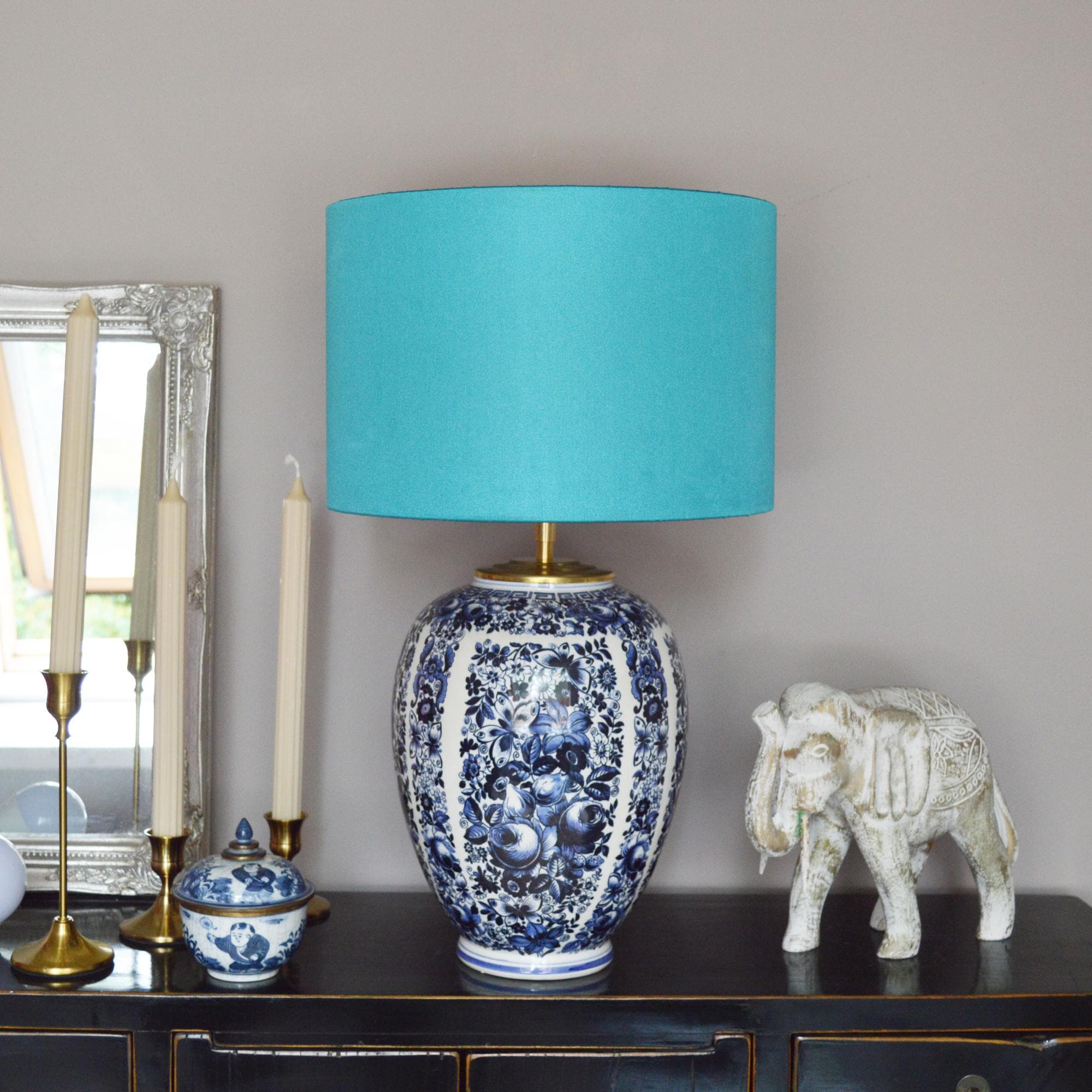 Lampenvoet Delftsblauw Delfia keramiek lamp, Blauw Wit handgemaakte Tafellamp Delfts Groot, tijdloze Lampen | Lauren S Verlichting