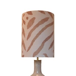 Lampenkap Afrikaanse Print Mocha en Beige roze, handgemaakt op maat voor tafellamp, vloerlamp of hanglamp woonkamer en slaapkamer | Lauren S
