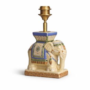 Lampenvoet Olifant Vintage Lamp Oud Jaren '70 Chinees Keramieken Beeld Handgemaakt | Lauren S